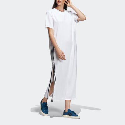 Adidas/阿迪达斯正品夏季三叶草女士透气运动轻盈连衣裙DU7266