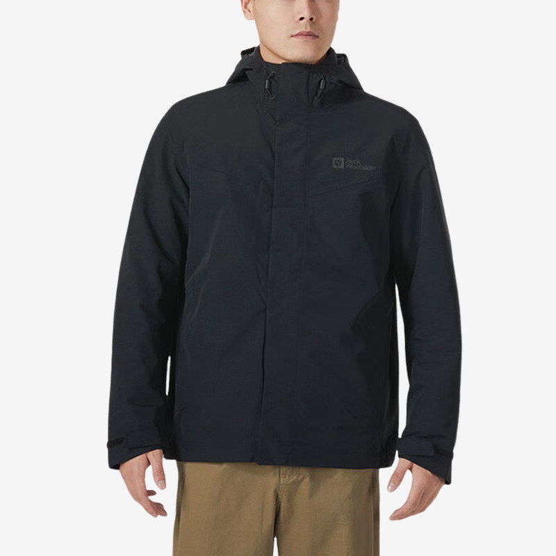 Jack wolfskin/狼爪正品拉链男士三合一冲锋衣5032771-6000