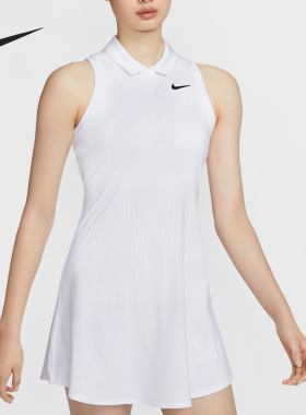 Nike/耐克官方正品当季新款女士简约透气运动连衣裙CV4838-100