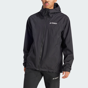 户外男士 新款 运动梭织连帽冲锋衣IP1435 阿迪达斯正品 Adidas