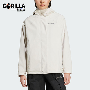 Adidas/阿迪达斯正品XPL W FLC 3IN1女士宽松运动连帽外套JV8690