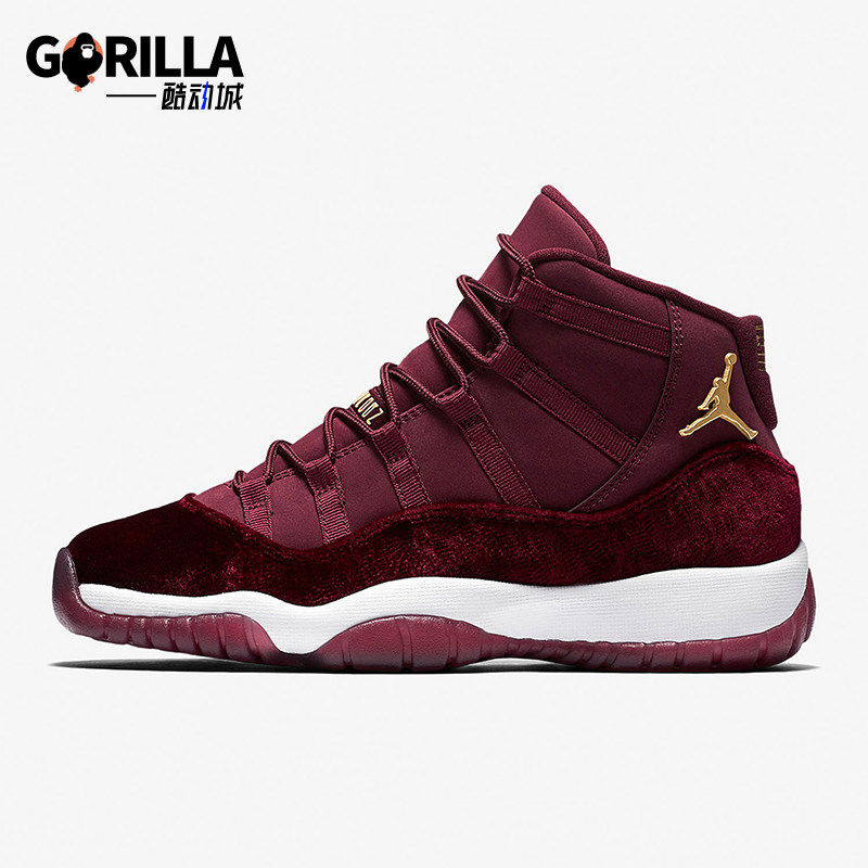 Nike/耐克正品Air Jordan 11女士高帮防滑篮球鞋852625-650