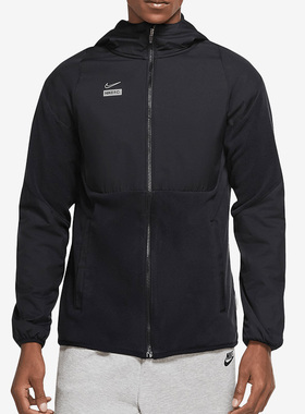 Nike/耐克正品NIKE F.C. AWF足球运动抓绒保暖连帽大勾夹克CT2511