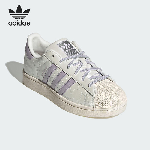 Adidas/阿迪达斯正品三叶草女士休闲运动耐磨贝壳头板鞋JR6984