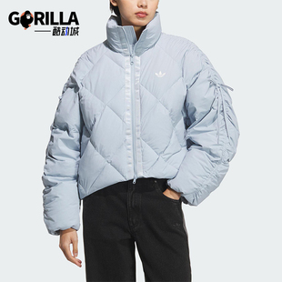 COM BOW DOWN女士保暖简约宽松羽绒服KC2612 阿迪达斯正品 Adidas