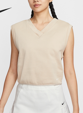 Nike/耐克官方正品2025女士V领套头高尔夫无袖运动T恤IH0940-126