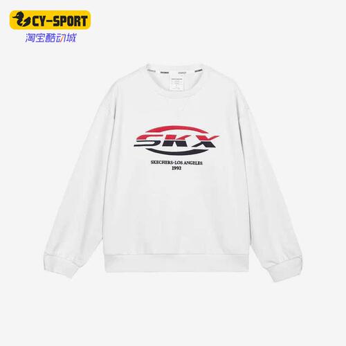 Skechers/斯凯奇正品春秋款套头衫儿童舒适针织运动卫衣 P122G019
