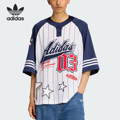 Adidas/阿迪达斯正品三叶草女士运动宽松复古休闲短袖KC6288