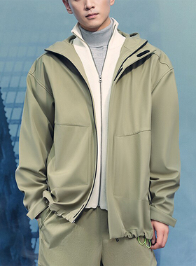 Adidas/阿迪达斯正品M TRAN JKT 2男士宽松连帽外套JM9155