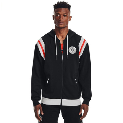 安德玛正品UA Rival Alma Mater男子连帽训练运动外套夹克1366303