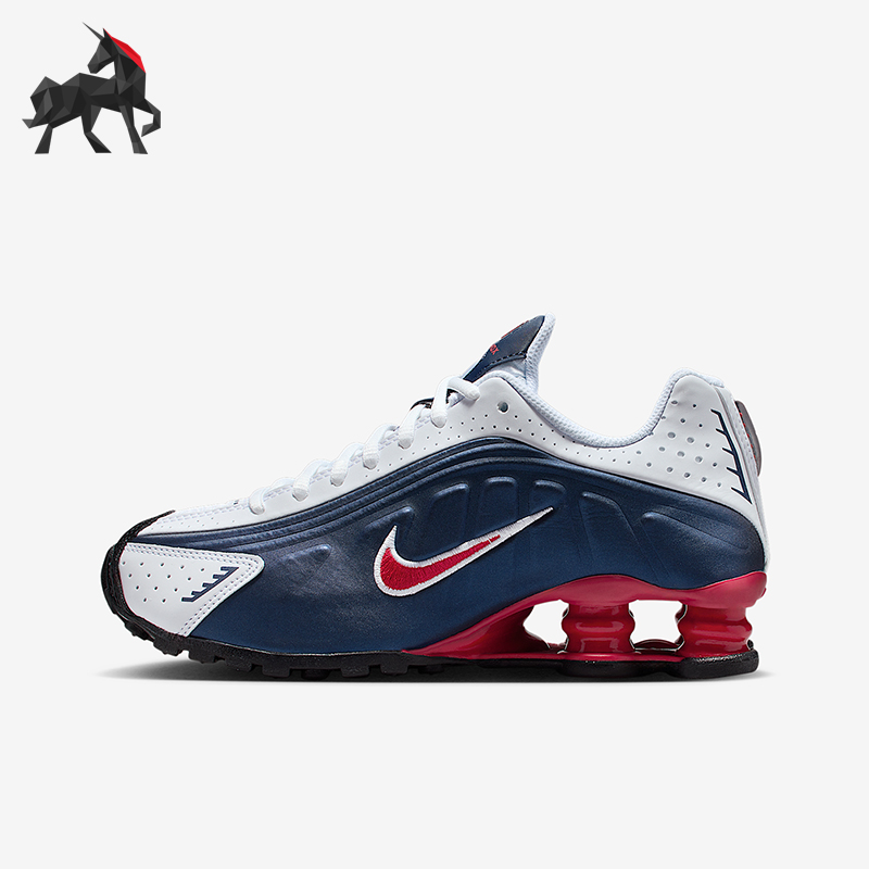 Nike/耐克正品Shox R4 GS女子大童气柱经典透气运动鞋CW2626-400