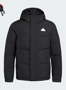 Adidas/阿迪达斯正品冬季男女简约经典连帽保暖运动羽绒服KF6754