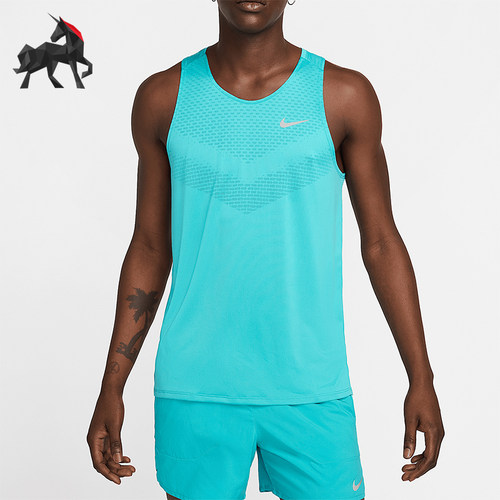 Nike/耐克正品2025男士耐穿透气跑步训练圆领背心T恤HV5210-345