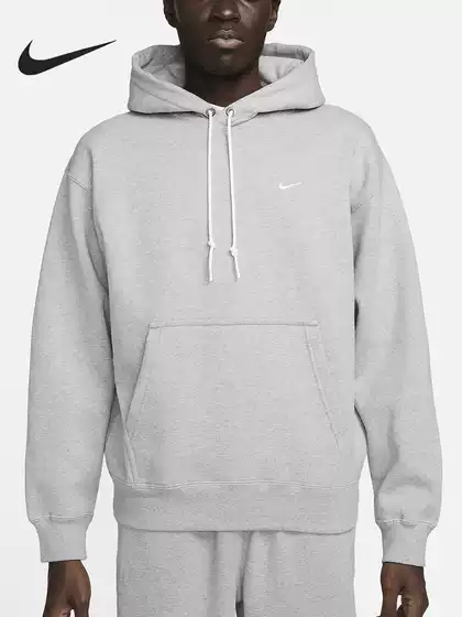 Nike Official Authentic Solo Swoosh Men's Fleece Pullover Hoodie Dx1355-063