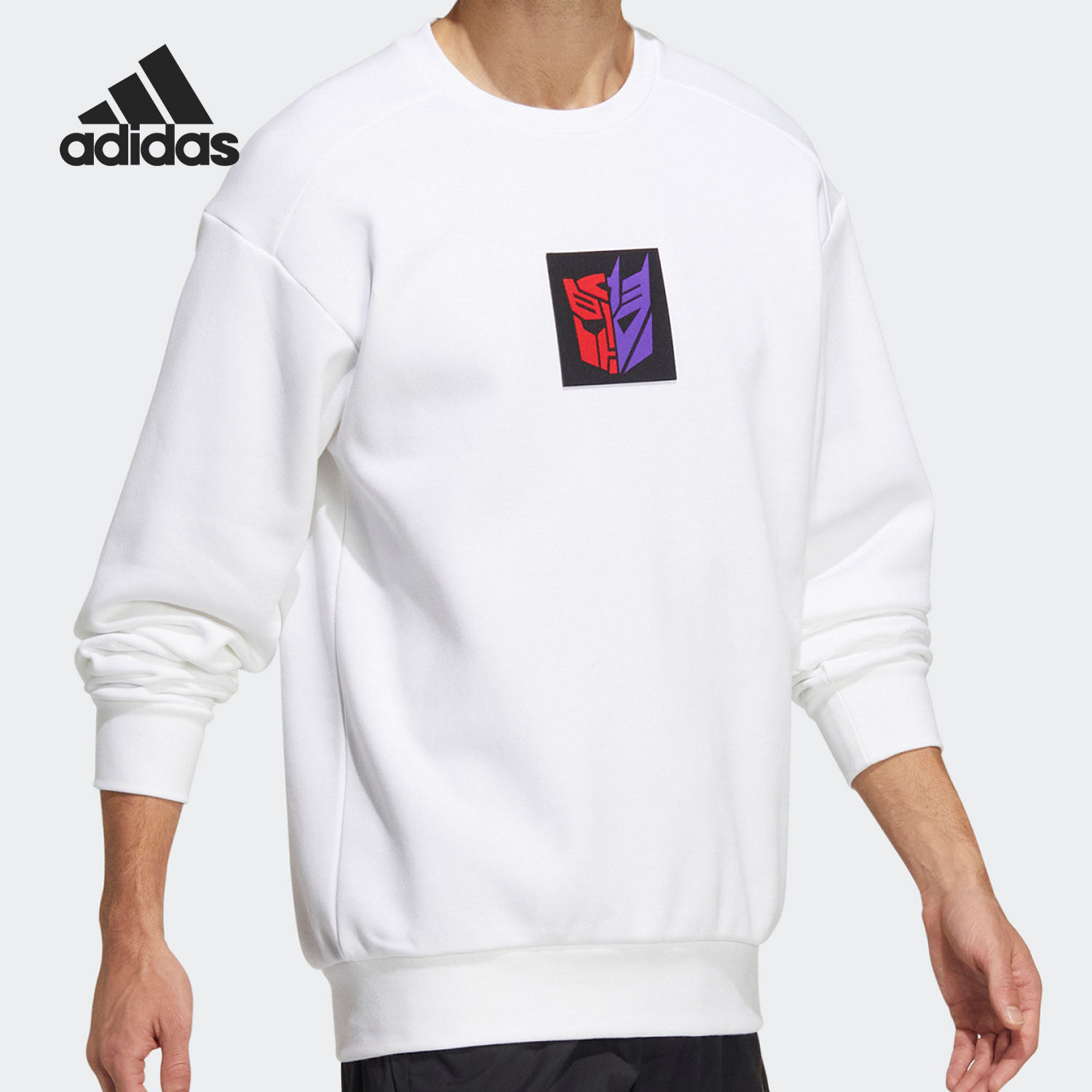 adidas/阿迪达斯官方正品变形金刚联名男女运动圆领卫衣hm7450