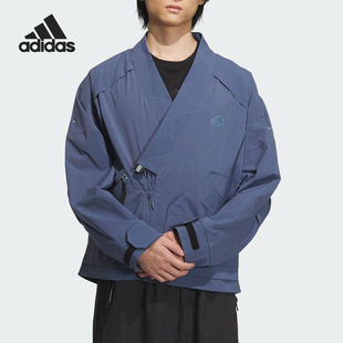 新款 Adidas 阿迪达斯正品 2023秋季 宽松V领夹克外套IM9069 男士