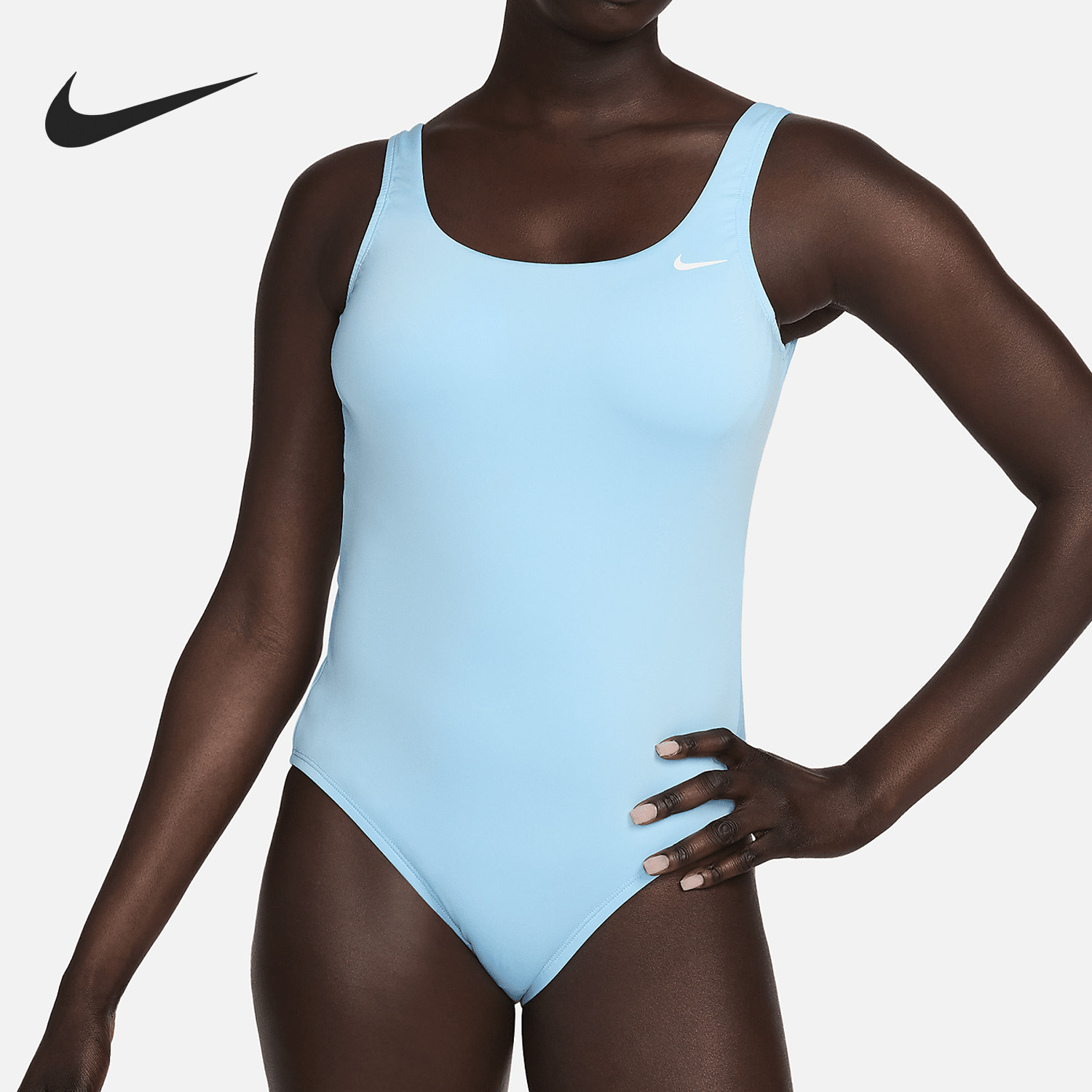 nike/耐克官方正品2024新款女士露背时尚简约连体泳衣fz6618-407