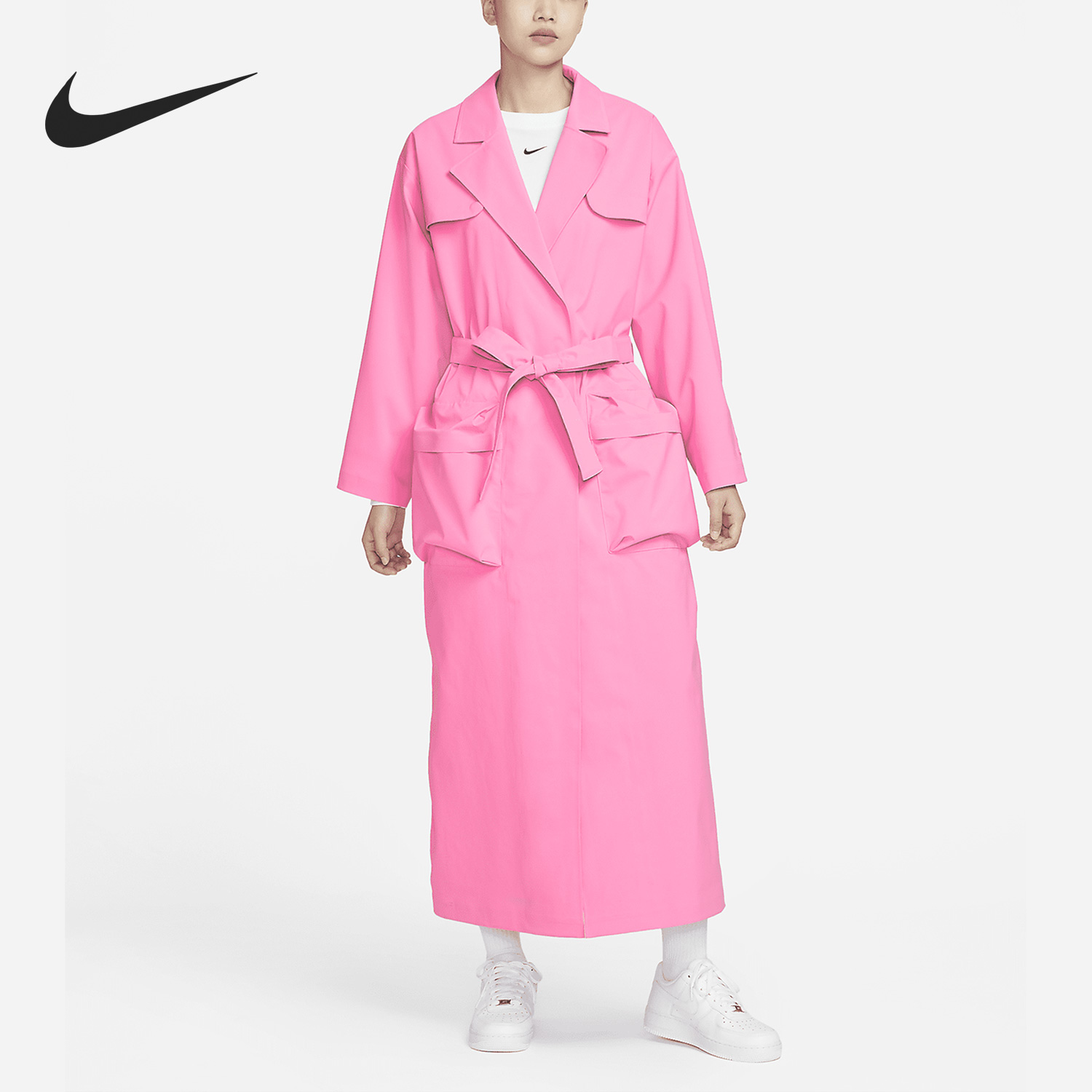 Nike/耐克正品STORM-FIT女子运动翻领夹克长款外套DV8231-606