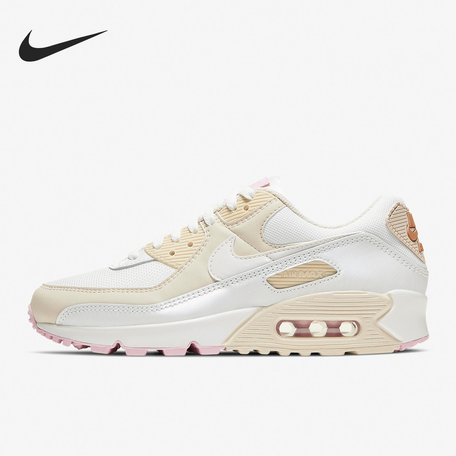 Nike/耐克正品Air Max 90 女子气垫缓震透气跑步鞋CT1873-100