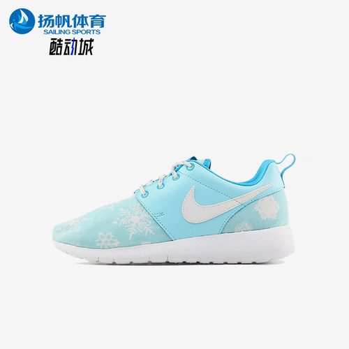 Nike/耐克正品Roshe One Print GS女子大童跑步鞋677784-401