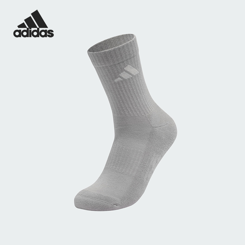 Adidas/阿迪达斯正品2025年男女针织透气经典运动袜一双装KR5148
