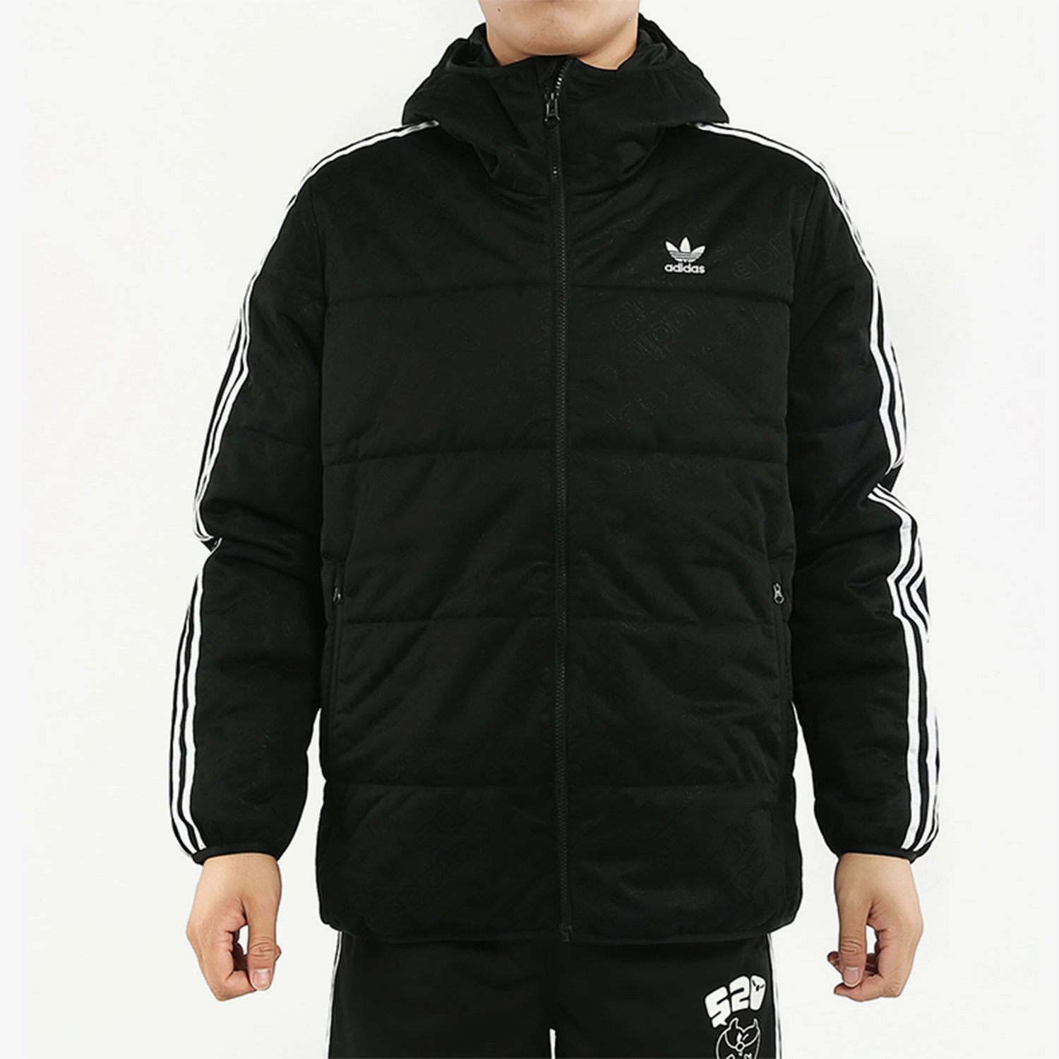 阿迪达斯男子连帽运动棉服