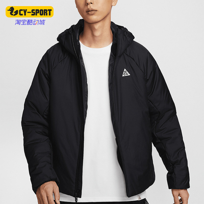 耐克男士运动保暖连帽宽松外套