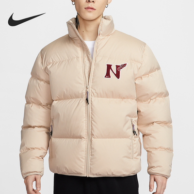 耐克男士立领保暖耐穿羽绒服