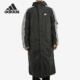 保暖连帽训练运动棉服GF0000 男子长款 Adidas 阿迪达斯正品