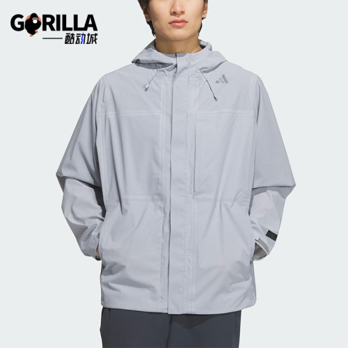 Adidas/阿迪达斯正品2025新款男士宽松户外探险运动冲锋衣JM0979