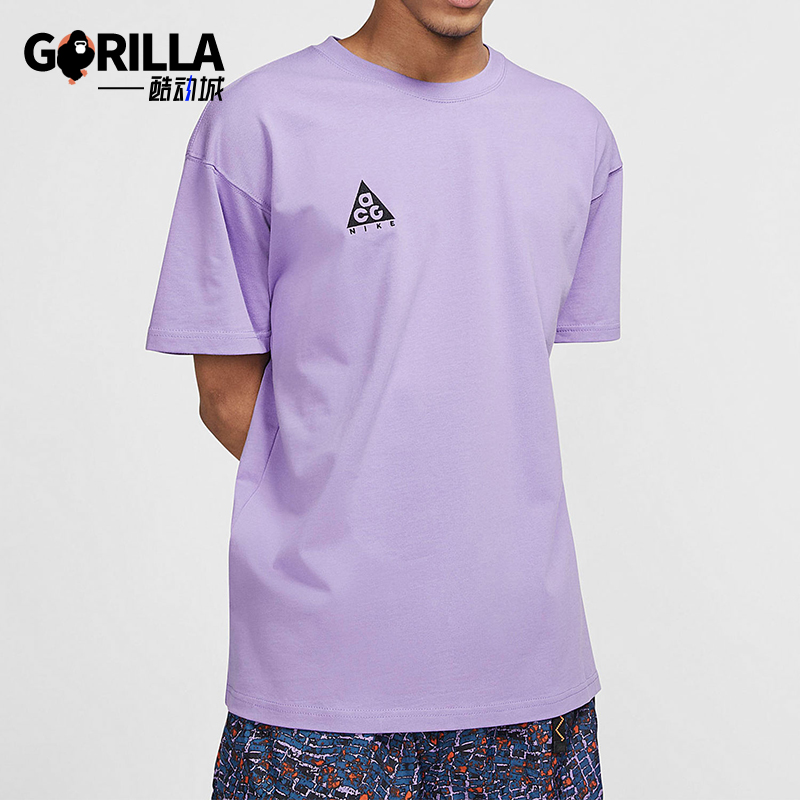 Nike/耐克正品ACG男士圆领透气刺绣圆领运动休闲短袖BQ7342-567