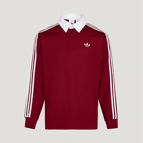 Adidas/阿迪达斯正品三叶草男士宽松经典运动长袖POLO衫KG3905