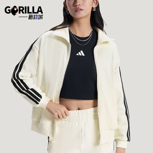 Adidas/阿迪达斯正品2026春季款女士日常立领运动耐穿外套KS2817