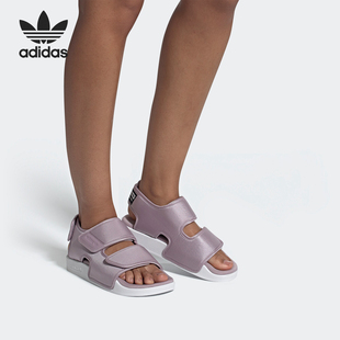 Adidas 三叶草ADILETTE女子运动沙滩鞋 凉鞋 EG5027 阿迪达斯正品