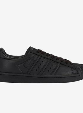 Adidas/阿迪达斯正品三叶草男女黑色低帮经典复古日常板鞋KI0824