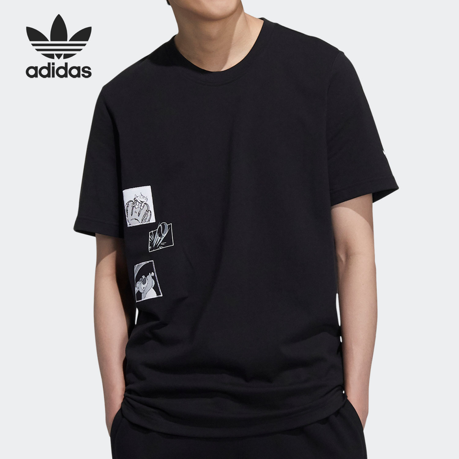 阿迪达斯男舒适运动T恤
