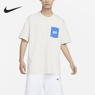 宽松休闲针织圆领口袋T恤FJ7681 Nike 男士 新款 030 耐克官方正品