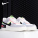 耐克正品 Shadow Air Nike Force AF1粉蓝马卡龙休闲板鞋 CU8591
