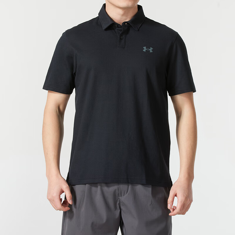 UA/安德玛正品夏季新款男子宽松透气翻领短袖POLO衫1387341-001