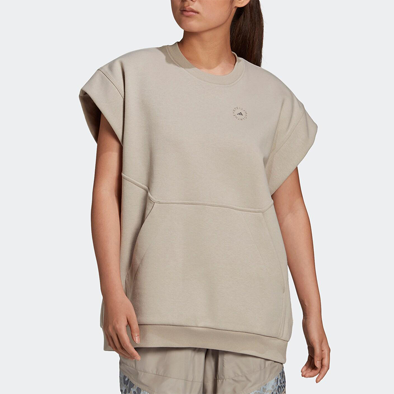 Adidas/阿迪达斯正品MUSCLE女士透气训练宽松无袖运动短袖FU0725