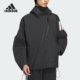 斜拉链时尚 Adidas 外套JN3424 JKT2男士 阿迪达斯正品 FUSTL