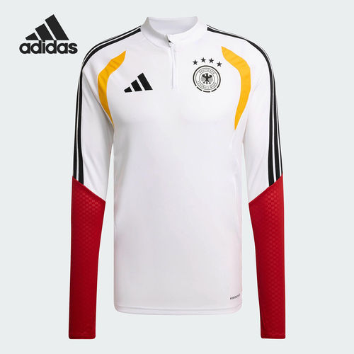Adidas/阿迪达斯正品2026春季款男士拼接足球长袖上衣KB4492