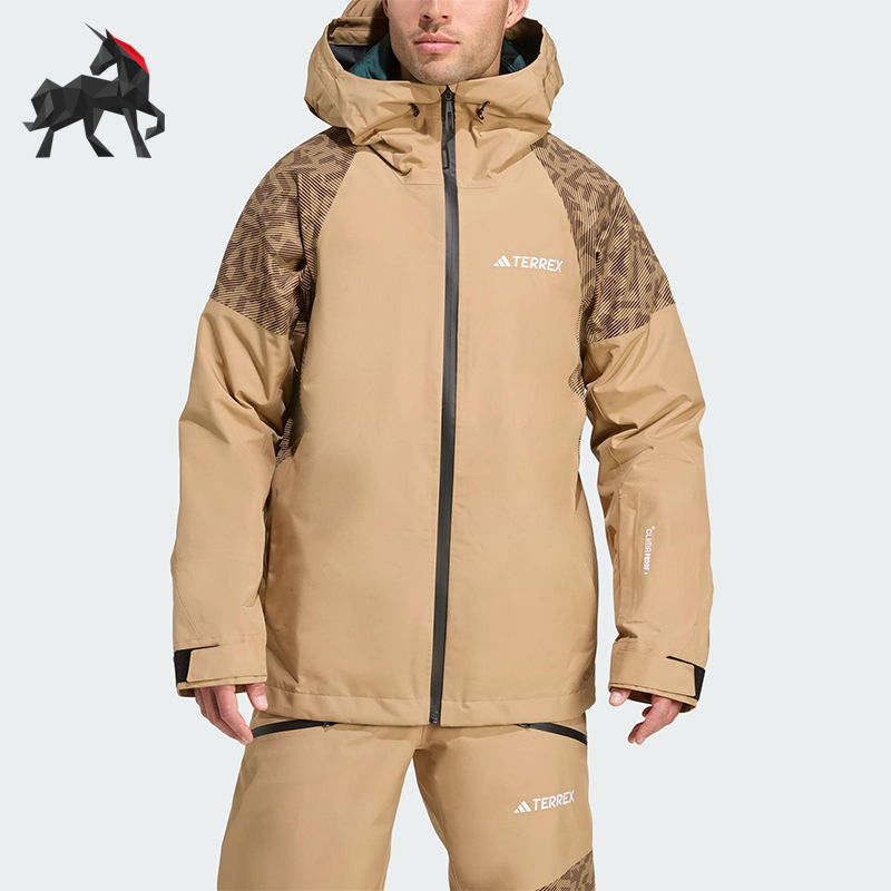 Adidas/阿迪达斯正品2025冬季款男士日常连帽户外运动外套JN3090