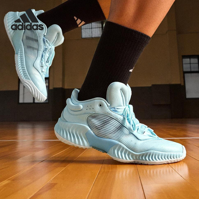 Adidas/阿迪达斯正品男士训练减震耐磨运动低帮系带篮球鞋JH5839