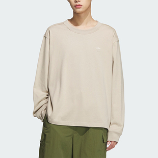 长袖 三叶草宽松情侣同款 圆领T恤JG1522 阿迪达斯正品 Adidas