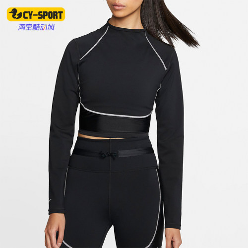 Nike/耐克正品新款黑色简约透气休闲舒适经典运动卫衣CK7807-010