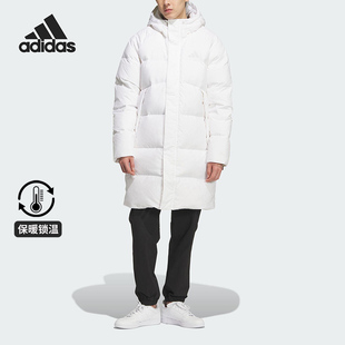 羽绒服KQ5515 2025男女梭织运动休闲保暖长款 Adidas 阿迪达斯正品