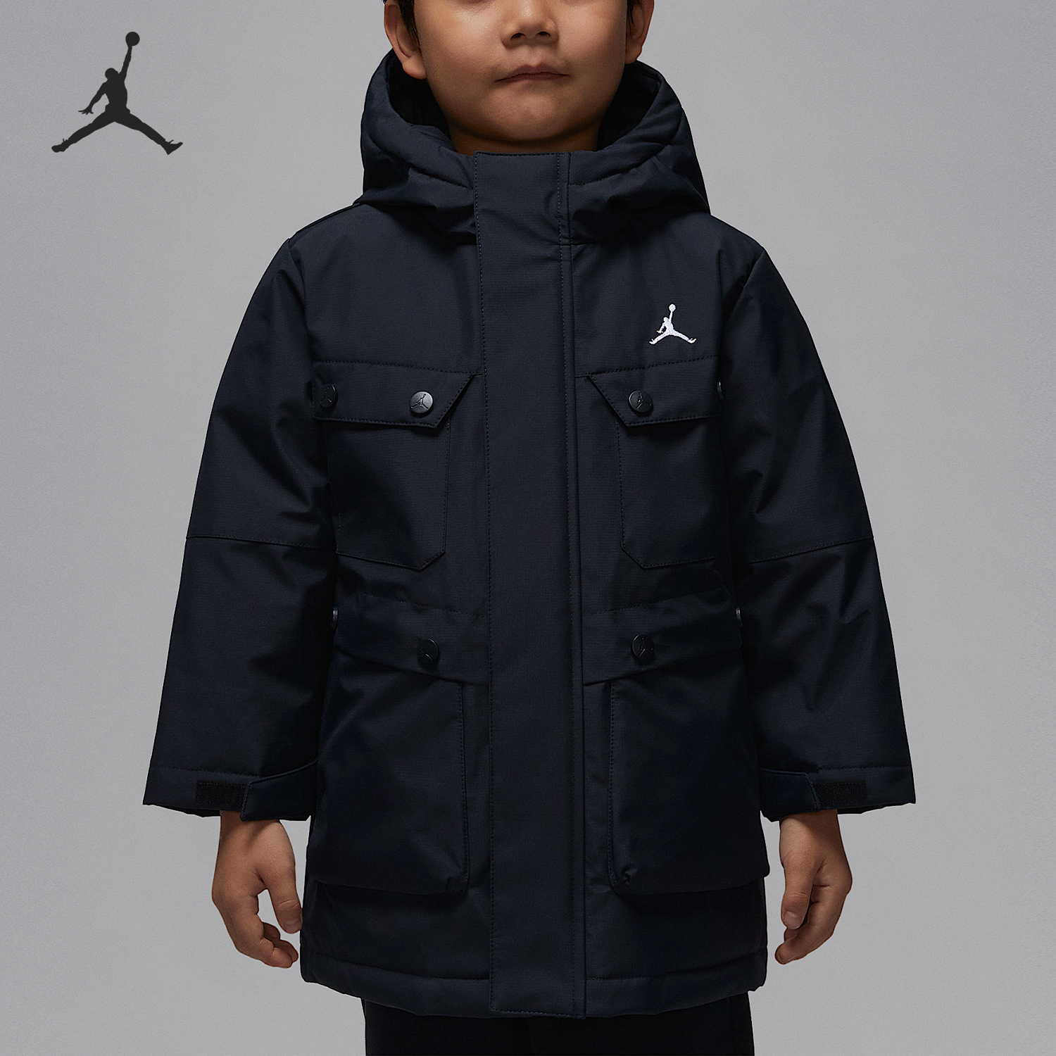 耐克小童保暖日常连帽休闲羽绒服