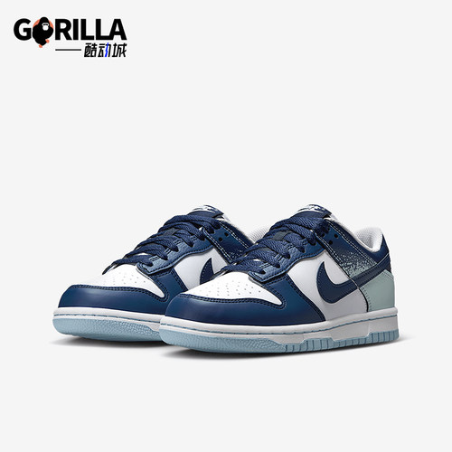 Nike/耐克正品Dunk Low GS女子大童运动缓震经典板鞋IB7687-100