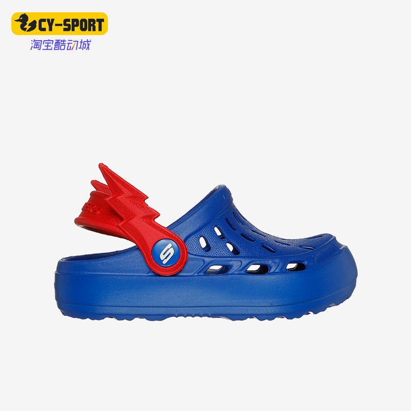Skechers/斯凯奇正品春季新款小童一脚蹬洞洞鞋透气休闲时尚拖鞋